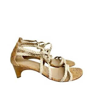 DONALD J. PLINER RUNA WOMEN SANDALS WITH HEEL SIZE 9.5 NO BOX